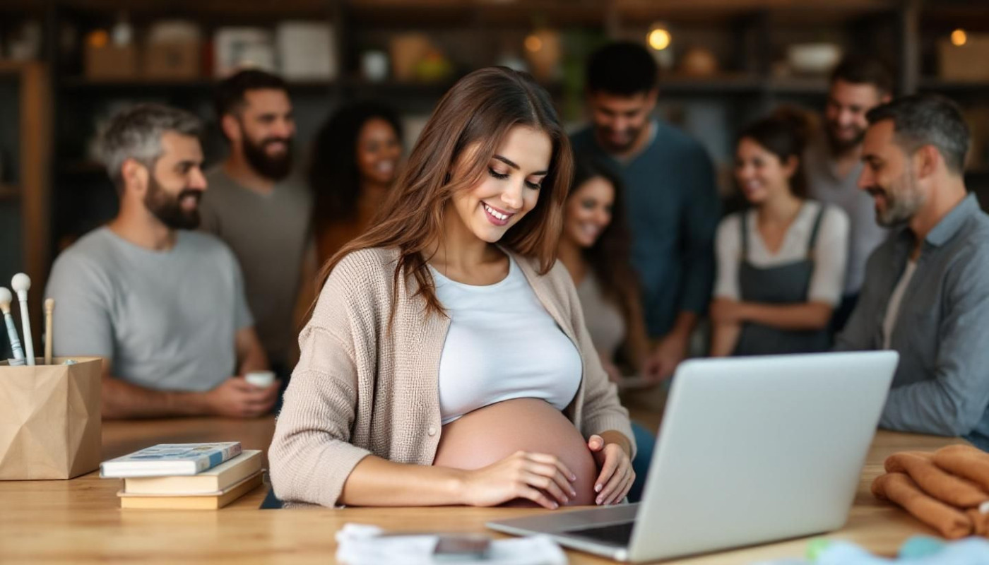 Rejoindre une communauté en ligne pour futures mamans